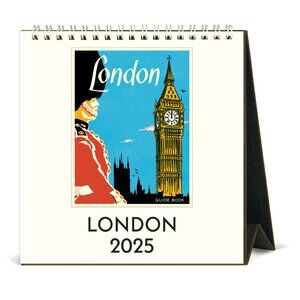 Cavallini & Co. San Francisco 2025 Easel Desk Calendar, 6.5"x6.5"